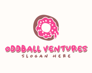 Doughnut Icing Letter O logo design