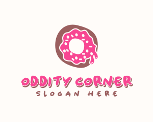 Doughnut Icing Letter O logo design