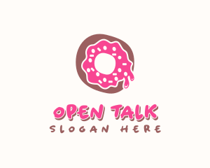 Doughnut Icing Letter O logo design