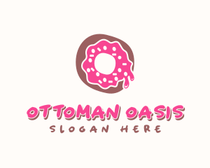 Doughnut Icing Letter O logo design