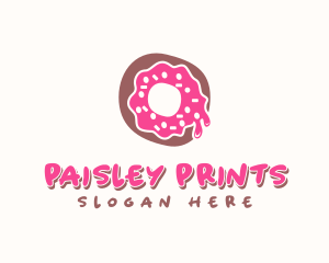 Doughnut Icing Letter O logo design