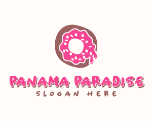 Doughnut Icing Letter O logo design