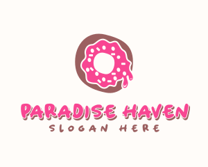 Doughnut Icing Letter O logo design