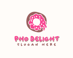 Doughnut Icing Letter O logo design