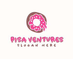 Doughnut Icing Letter O logo design