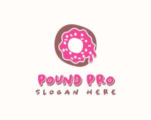 Doughnut Icing Letter O logo design