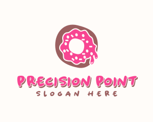 Doughnut Icing Letter O logo design