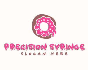 Doughnut Icing Letter O logo design