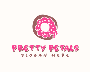 Doughnut Icing Letter O logo design