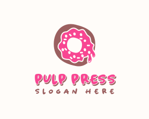 Doughnut Icing Letter O logo design