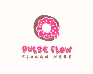 Doughnut Icing Letter O logo design