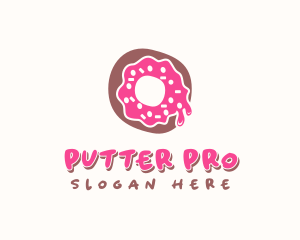 Doughnut Icing Letter O logo design