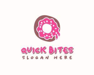 Doughnut Icing Letter O logo design