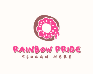 Doughnut Icing Letter O logo design