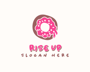 Doughnut Icing Letter O logo design