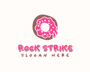 Doughnut Icing Letter O logo design