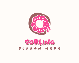 Doughnut Icing Letter O logo design