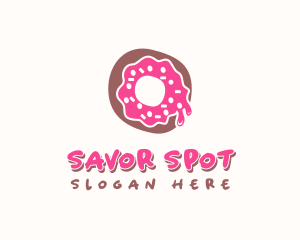 Doughnut Icing Letter O logo design