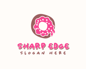 Doughnut Icing Letter O logo design