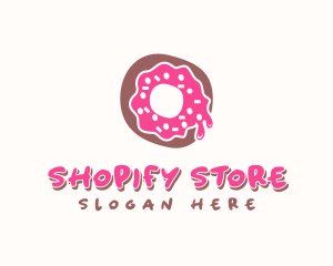 Doughnut Icing Letter O logo design