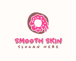 Doughnut Icing Letter O logo design