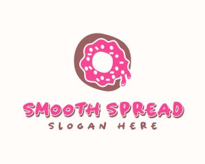 Doughnut Icing Letter O logo design