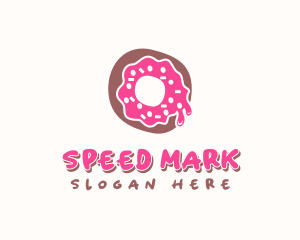 Doughnut Icing Letter O logo design