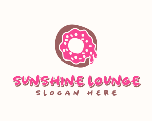 Doughnut Icing Letter O logo design