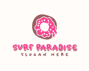 Doughnut Icing Letter O logo design