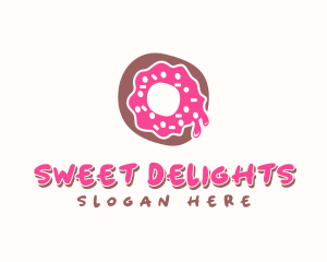 Pastries - Doughnut Icing Letter O logo design