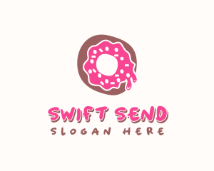 Doughnut Icing Letter O logo design