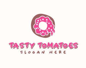 Doughnut Icing Letter O logo design