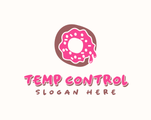 Doughnut Icing Letter O logo design