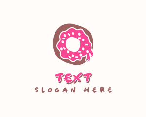 Doughnut Icing Letter O logo design