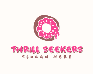 Doughnut Icing Letter O logo design