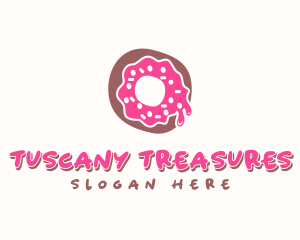 Doughnut Icing Letter O logo design