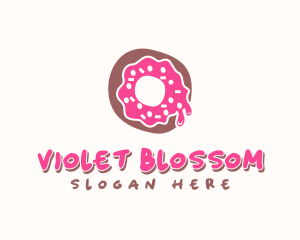 Doughnut Icing Letter O logo design