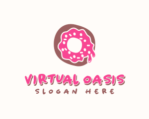 Doughnut Icing Letter O logo design