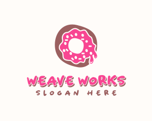 Doughnut Icing Letter O logo design