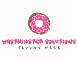 Doughnut Icing Letter O logo design