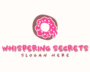 Doughnut Icing Letter O logo design