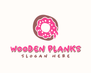 Doughnut Icing Letter O logo design