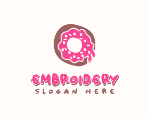 Doughnut Icing Letter O logo design