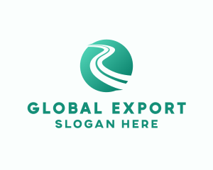 Export - Road International Transport logo design