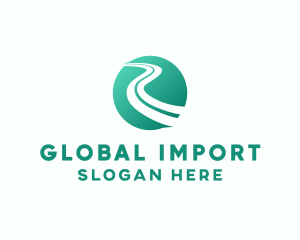 Import - Road International Transport logo design
