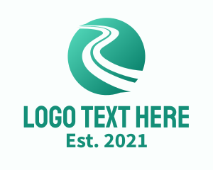 Pathway - Green International Transport logo design