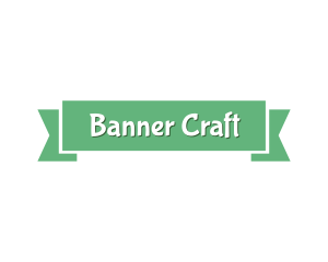 Garden Green Banner logo design