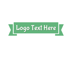 Typography - Garden Green Banner logo design