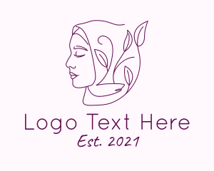 Arab - Hijab Woman Beauty logo design