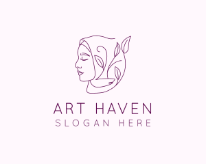 Hijab Woman Beauty  logo design